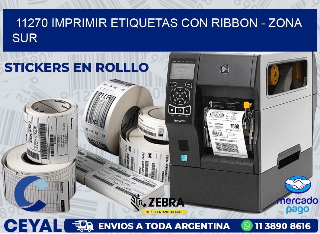 11270 IMPRIMIR ETIQUETAS CON RIBBON - ZONA SUR