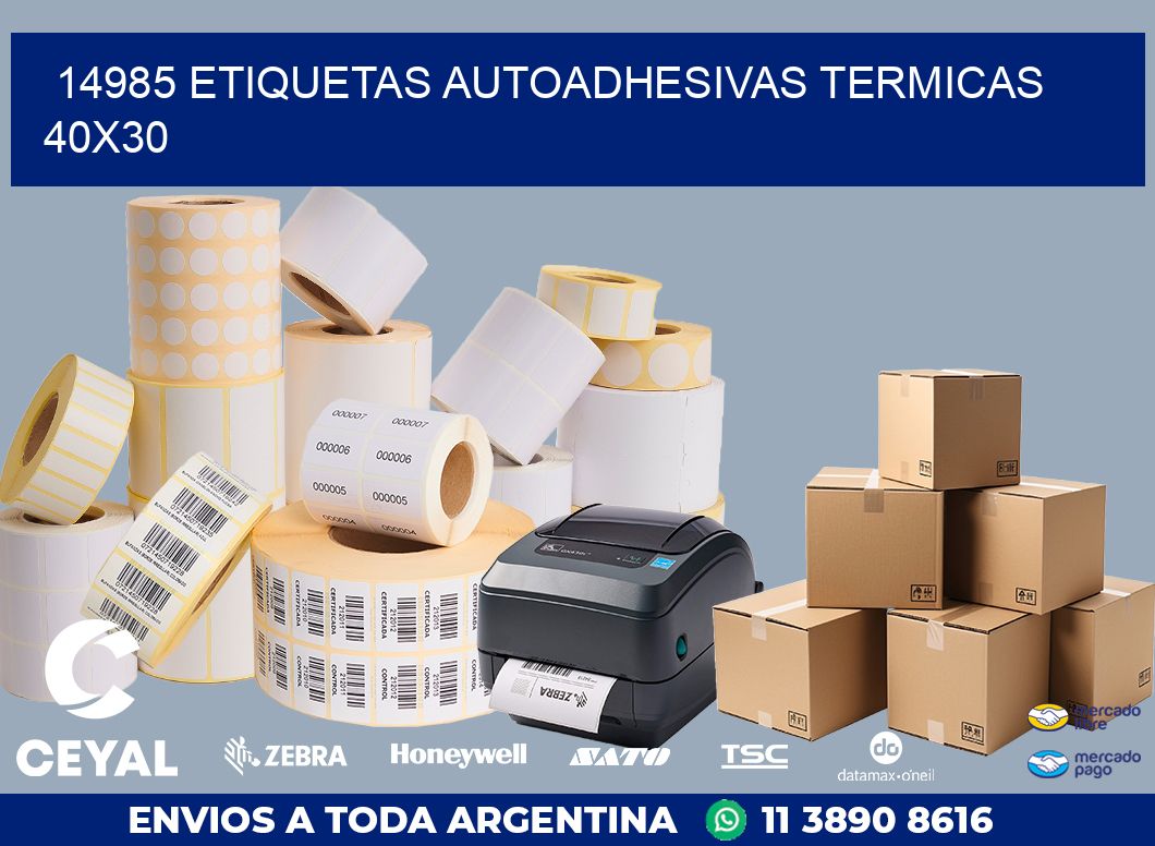 14985 ETIQUETAS AUTOADHESIVAS TERMICAS 40X30