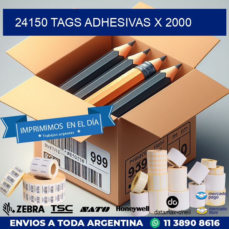 24150 TAGS ADHESIVAS X 2000