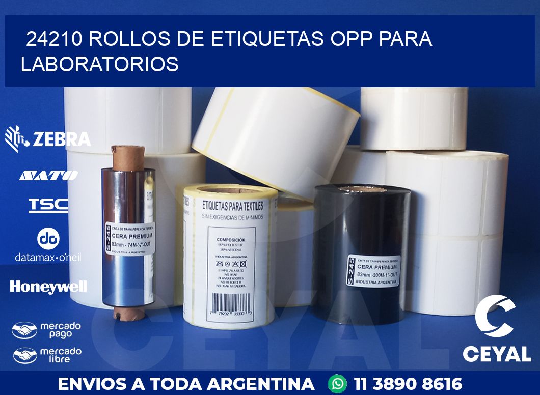 24210 ROLLOS DE ETIQUETAS OPP PARA LABORATORIOS
