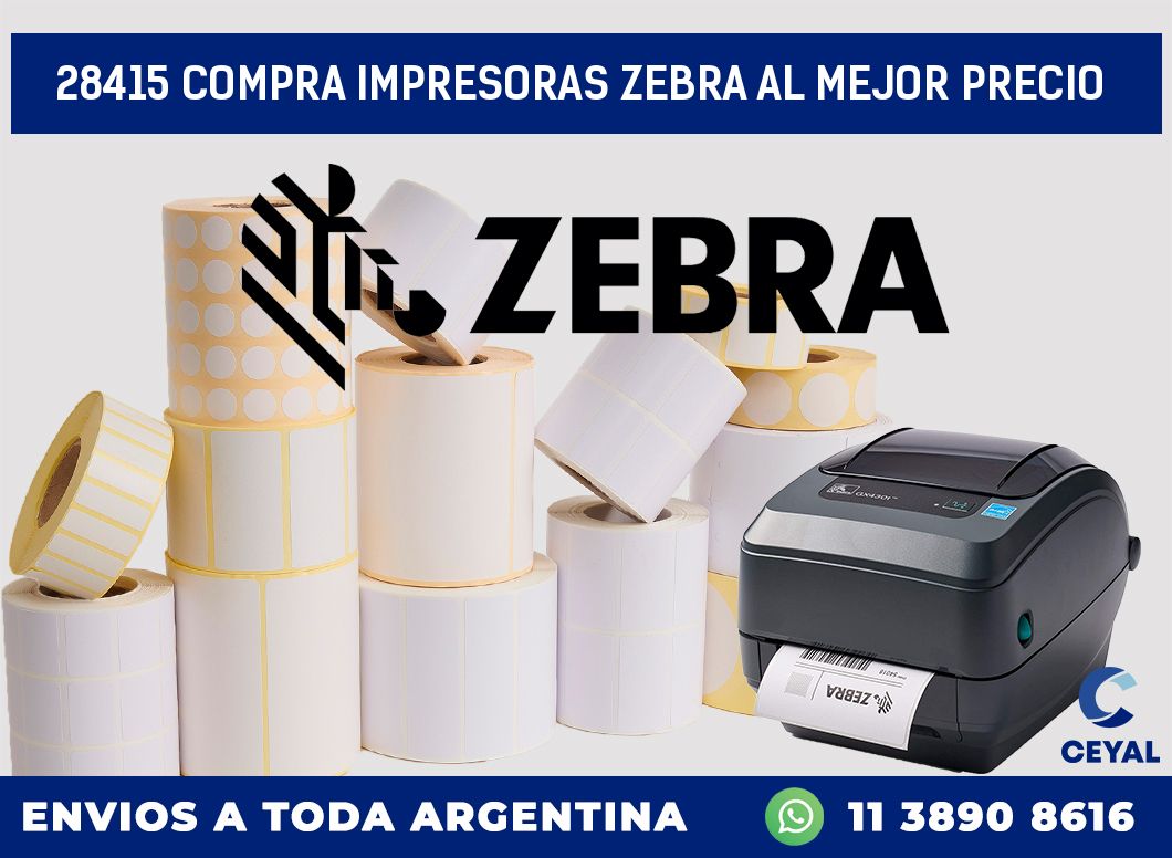 28415 COMPRA IMPRESORAS ZEBRA AL MEJOR PRECIO