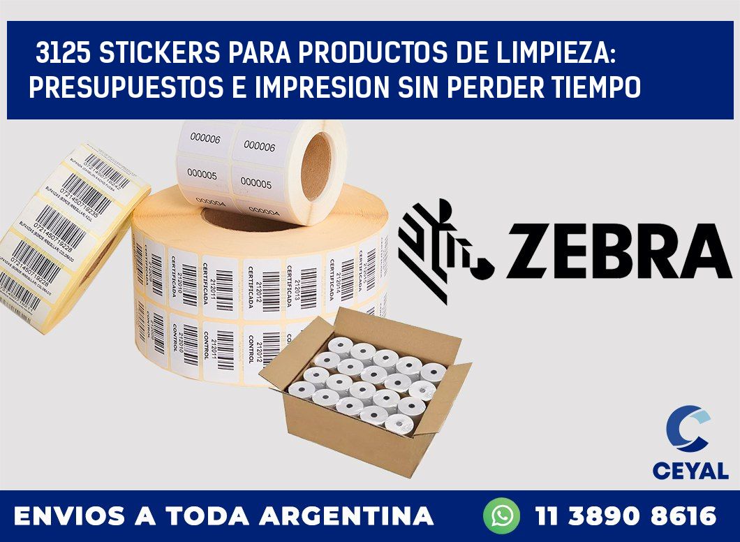 3125 STICKERS PARA PRODUCTOS DE LIMPIEZA: PRESUPUESTOS E IMPRESION SIN PERDER TIEMPO