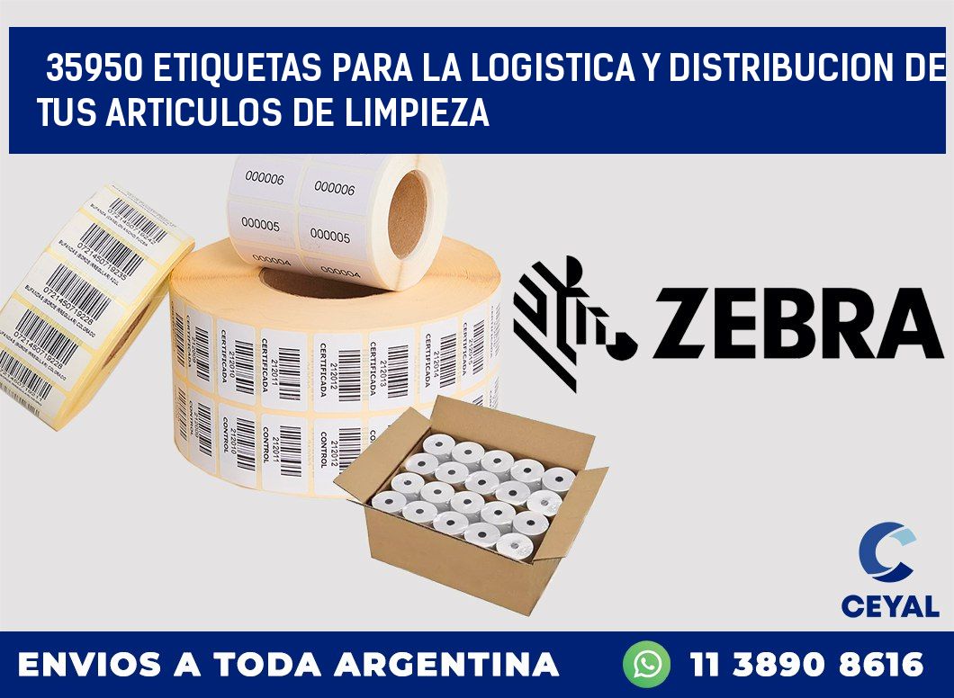 35950 ETIQUETAS PARA LA LOGISTICA Y DISTRIBUCION DE TUS ARTICULOS DE LIMPIEZA