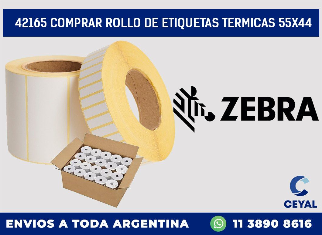 42165 COMPRAR ROLLO DE ETIQUETAS TERMICAS 55X44