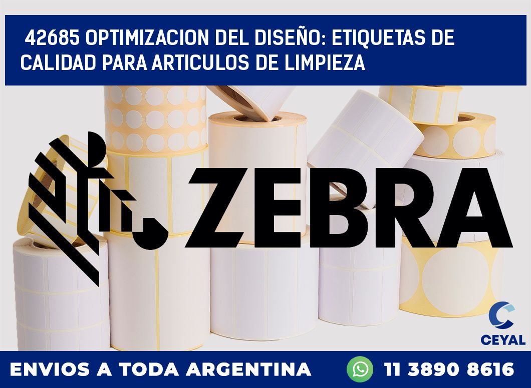42685 OPTIMIZACION DEL DISEÑO: ETIQUETAS DE CALIDAD PARA ARTICULOS DE LIMPIEZA