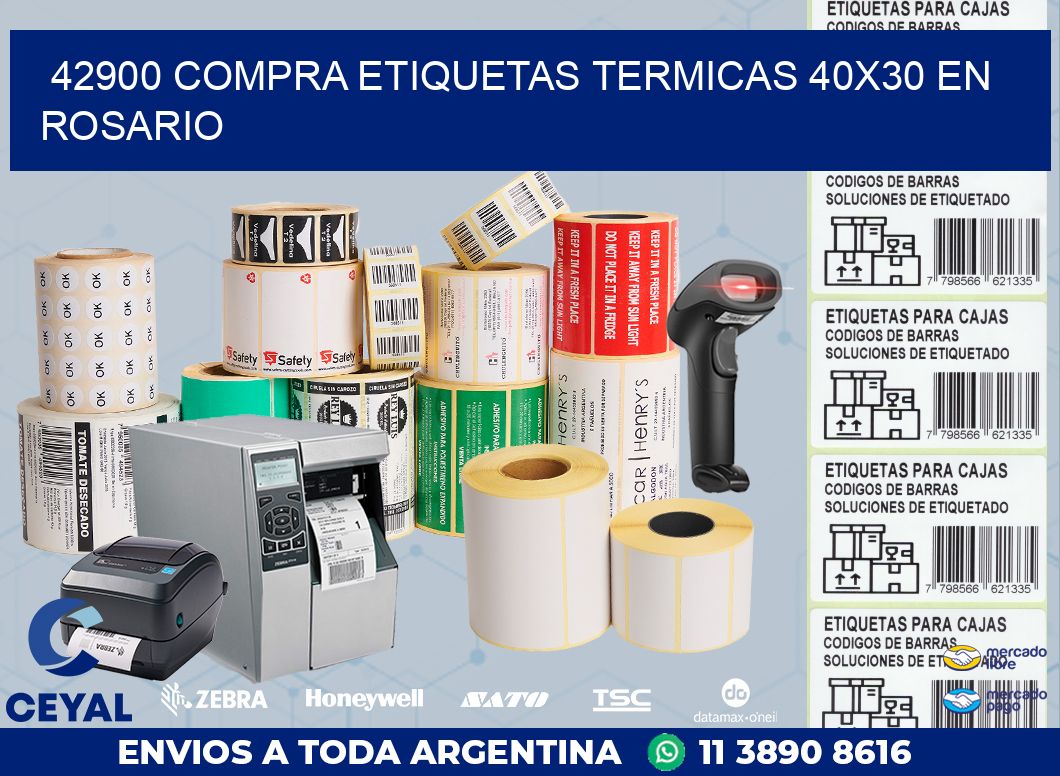 42900 COMPRA ETIQUETAS TERMICAS 40X30 EN ROSARIO