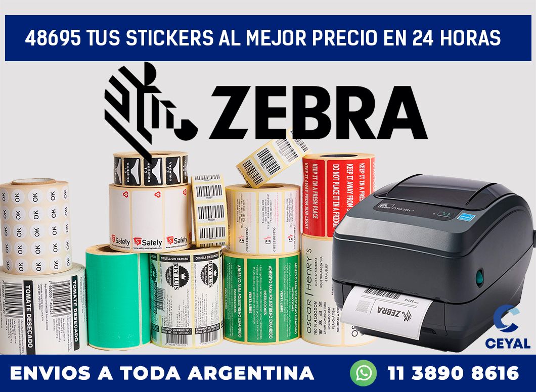 48695 TUS STICKERS AL MEJOR PRECIO EN 24 HORAS