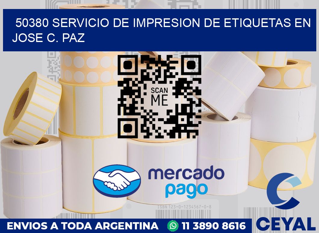 50380 SERVICIO DE IMPRESION DE ETIQUETAS EN JOSE C. PAZ