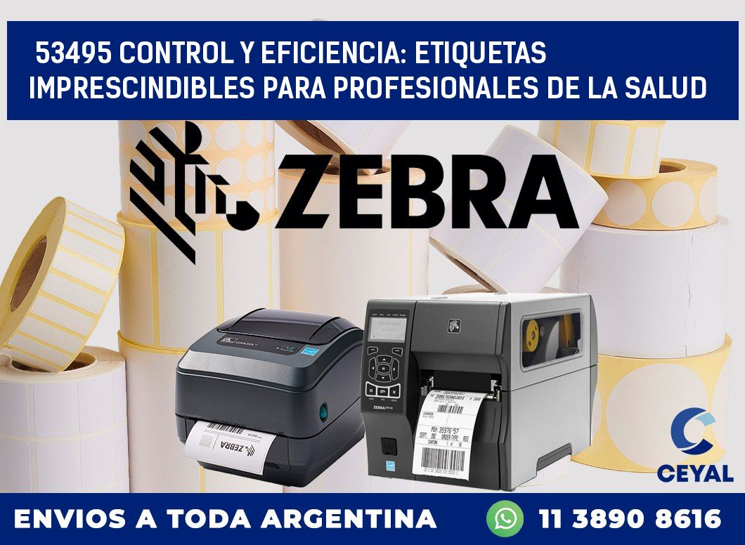 53495 CONTROL Y EFICIENCIA: ETIQUETAS IMPRESCINDIBLES PARA PROFESIONALES DE LA SALUD