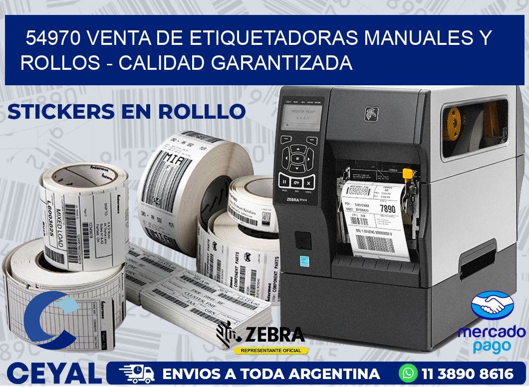 54970 VENTA DE ETIQUETADORAS MANUALES Y ROLLOS - CALIDAD GARANTIZADA