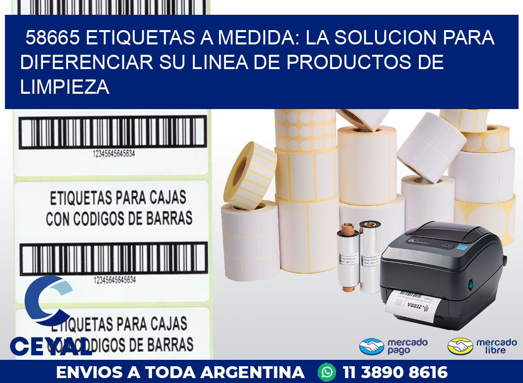 58665 ETIQUETAS A MEDIDA: LA SOLUCION PARA DIFERENCIAR SU LINEA DE PRODUCTOS DE LIMPIEZA