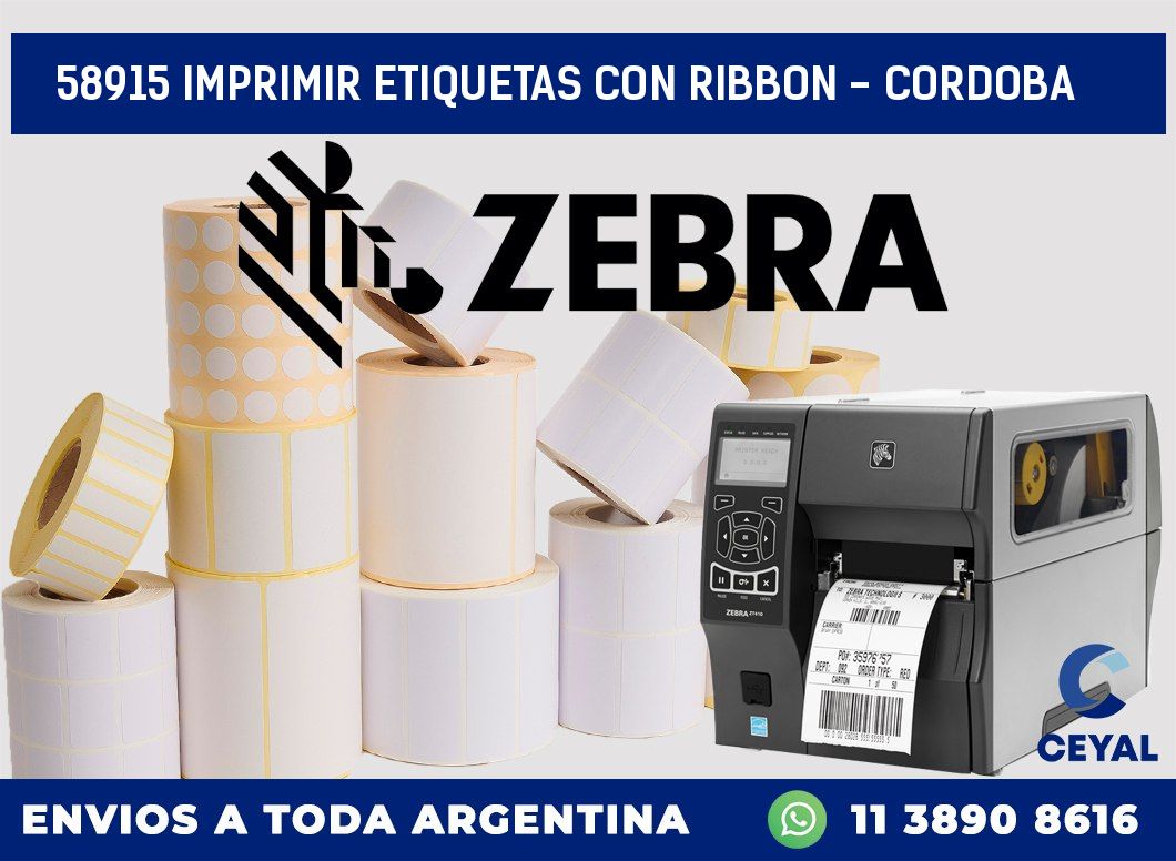 58915 IMPRIMIR ETIQUETAS CON RIBBON - CORDOBA