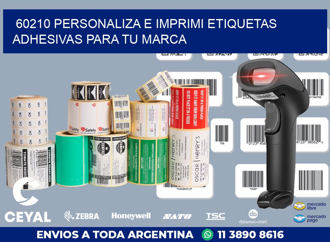 60210 PERSONALIZA E IMPRIMI ETIQUETAS ADHESIVAS PARA TU MARCA