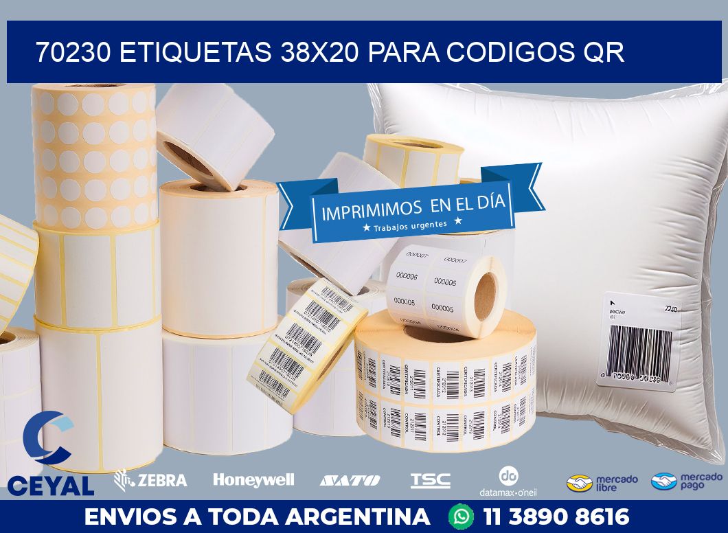 70230 ETIQUETAS 38X20 PARA CODIGOS QR