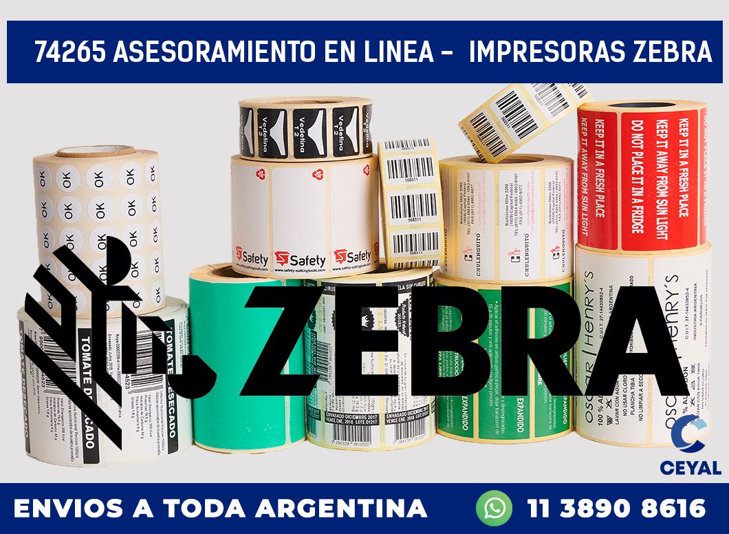74265 ASESORAMIENTO EN LINEA –  IMPRESORAS ZEBRA