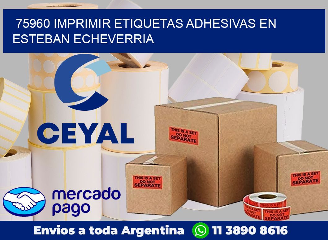 75960 IMPRIMIR ETIQUETAS ADHESIVAS EN ESTEBAN ECHEVERRIA