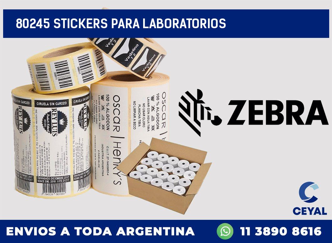 80245 STICKERS PARA LABORATORIOS