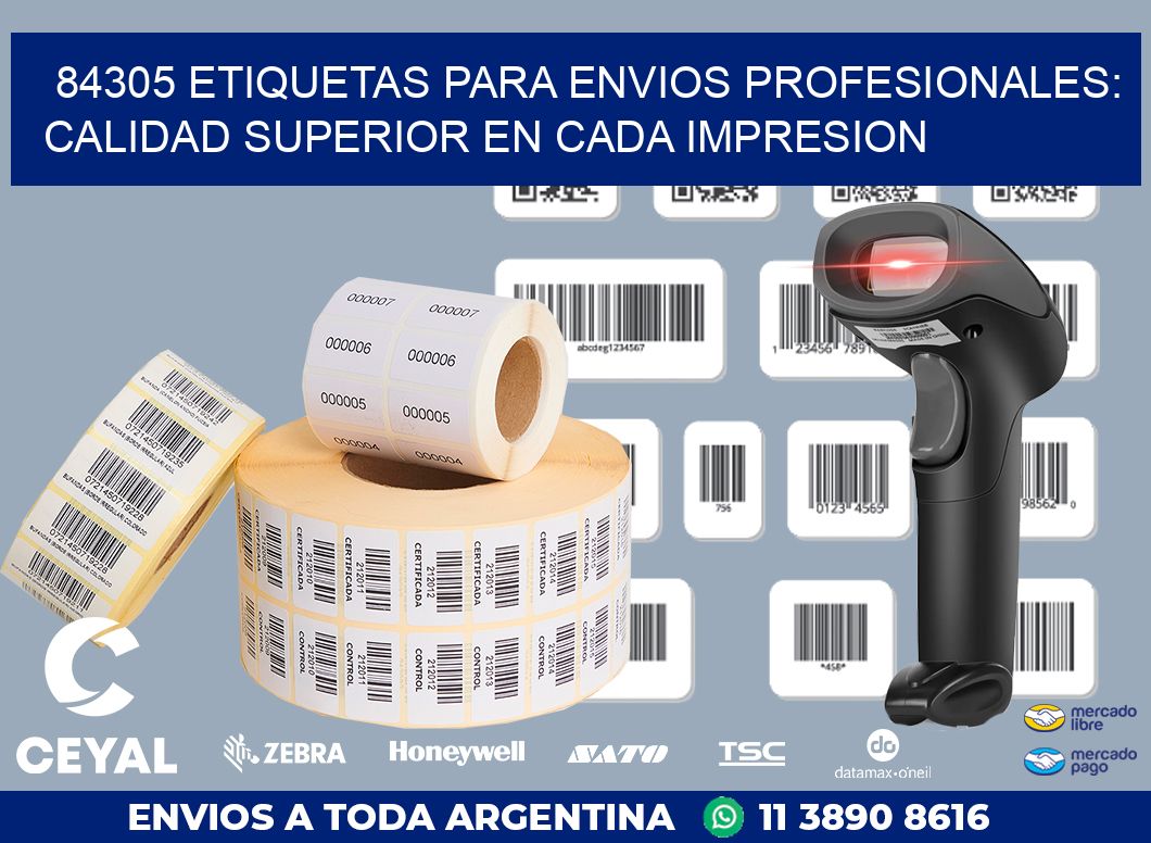 84305 ETIQUETAS PARA ENVIOS PROFESIONALES: CALIDAD SUPERIOR EN CADA IMPRESION