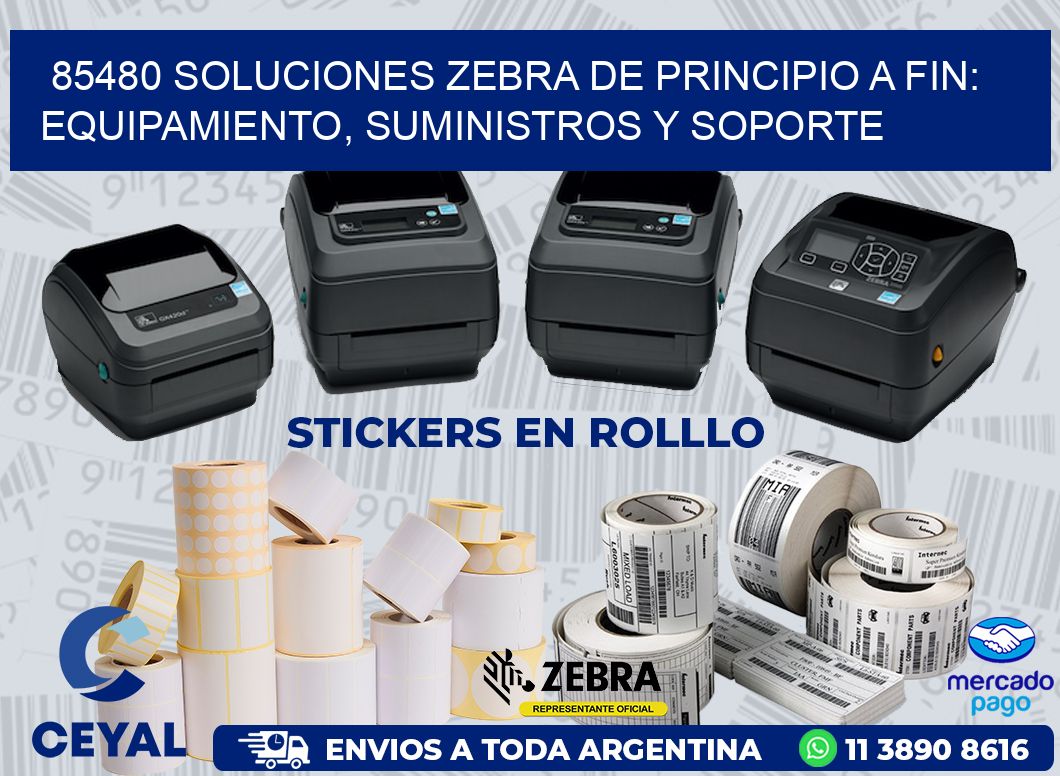 85480 SOLUCIONES ZEBRA DE PRINCIPIO A FIN: EQUIPAMIENTO, SUMINISTROS Y SOPORTE
