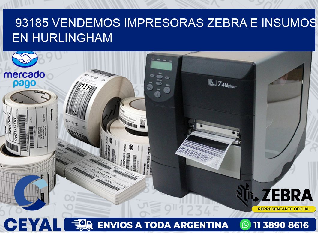 93185 VENDEMOS IMPRESORAS ZEBRA E INSUMOS EN HURLINGHAM