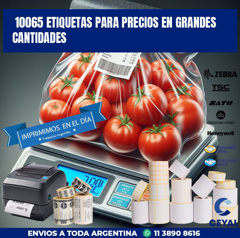 10065 ETIQUETAS PARA PRECIOS EN GRANDES CANTIDADES