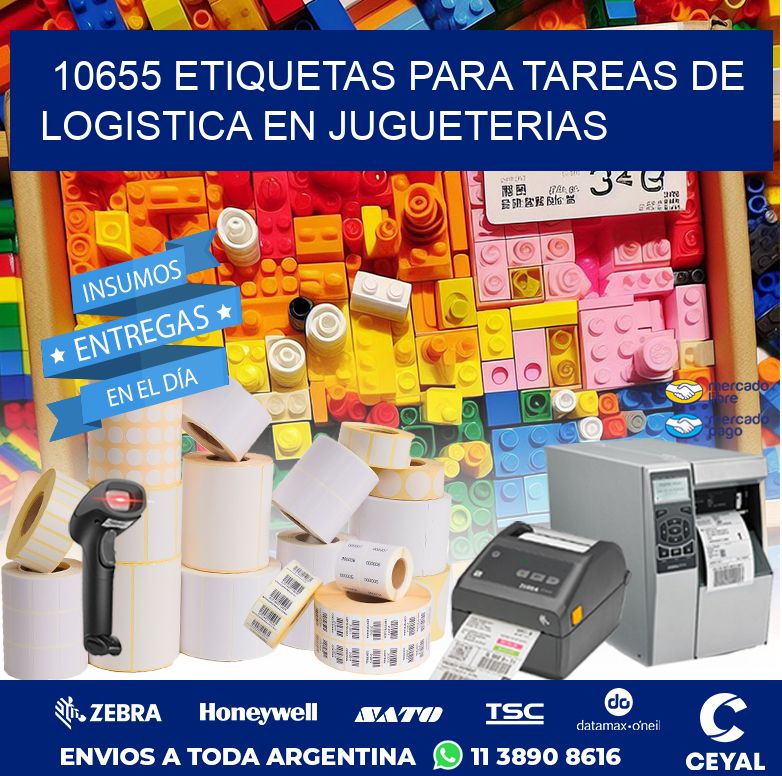 10655 ETIQUETAS PARA TAREAS DE LOGISTICA EN JUGUETERIAS