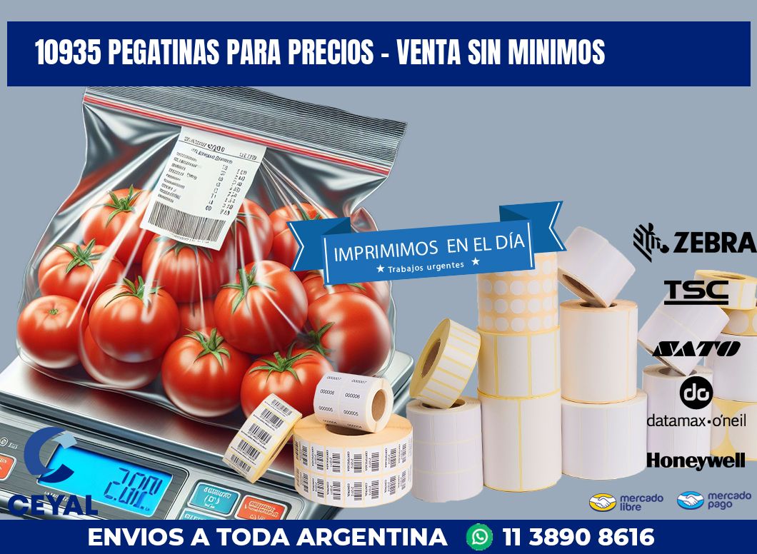 10935 PEGATINAS PARA PRECIOS - VENTA SIN MINIMOS