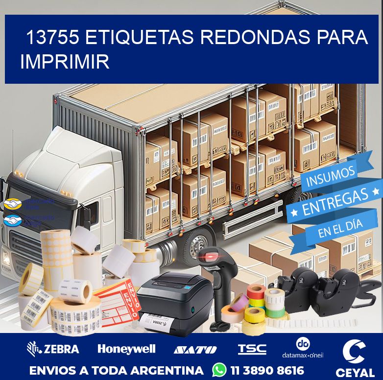 13755 ETIQUETAS REDONDAS PARA IMPRIMIR