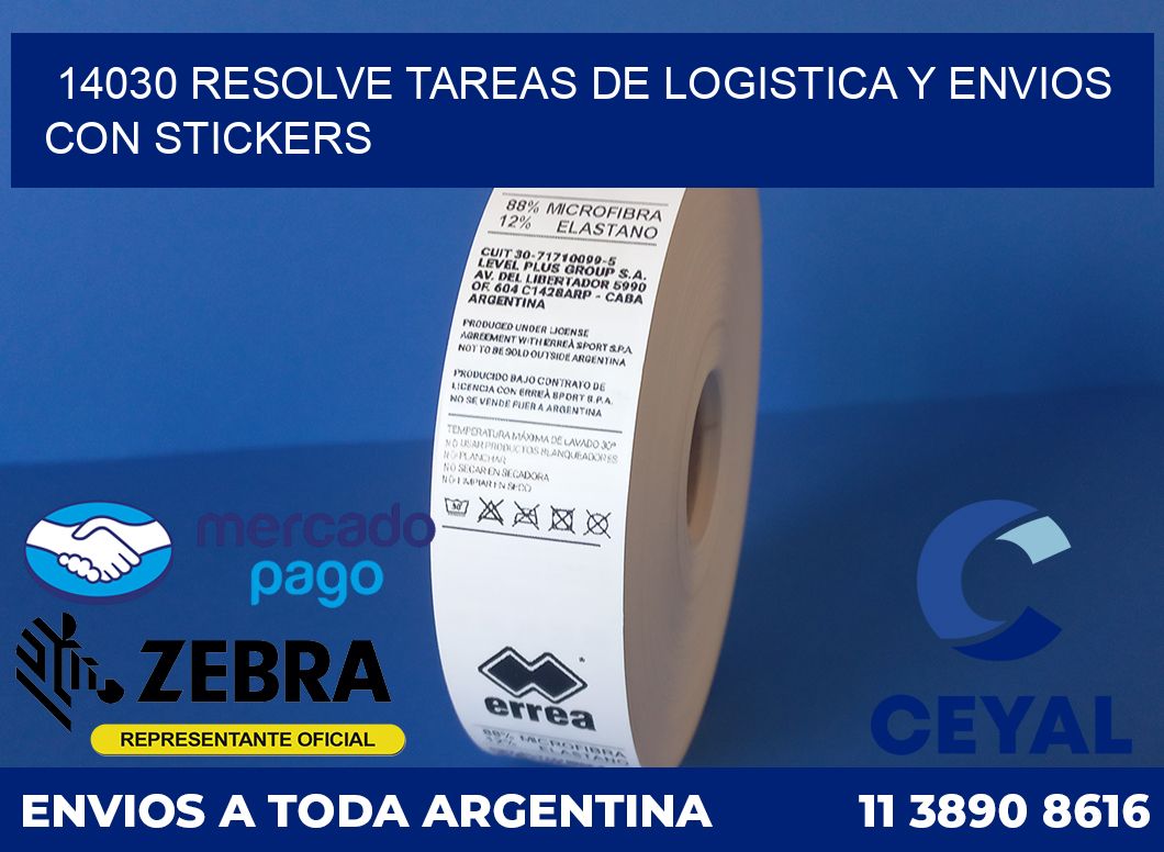 14030 RESOLVE TAREAS DE LOGISTICA Y ENVIOS CON STICKERS