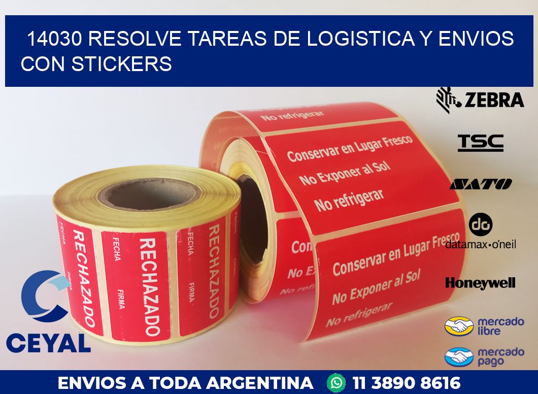 14030 RESOLVE TAREAS DE LOGISTICA Y ENVIOS CON STICKERS