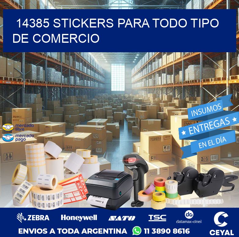 14385 STICKERS PARA TODO TIPO DE COMERCIO