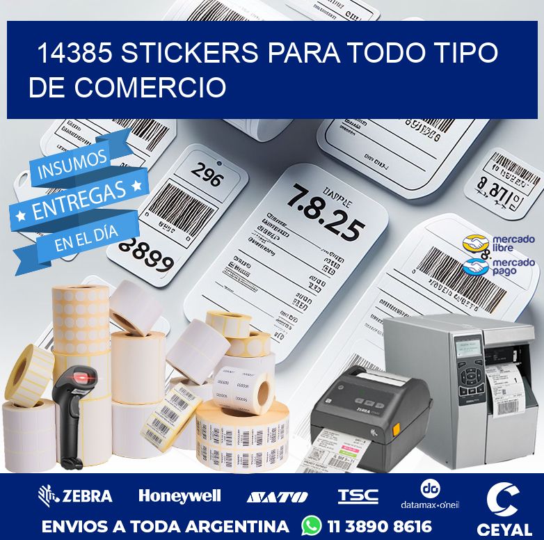 14385 STICKERS PARA TODO TIPO DE COMERCIO