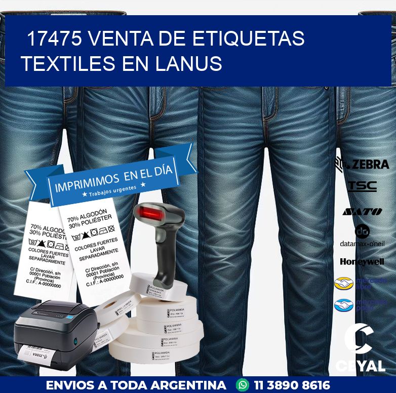 17475 VENTA DE ETIQUETAS TEXTILES EN LANUS