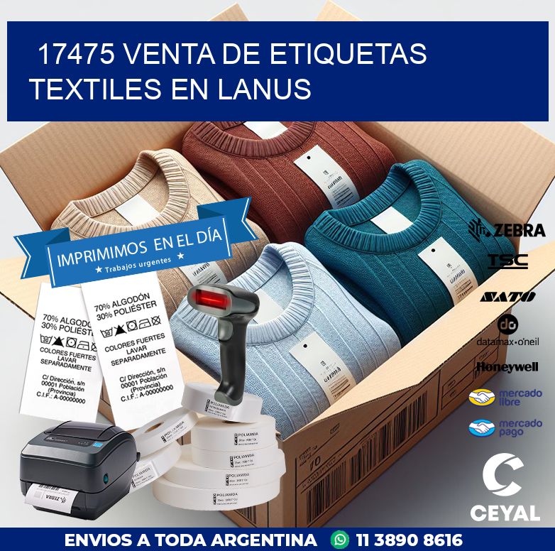 17475 VENTA DE ETIQUETAS TEXTILES EN LANUS