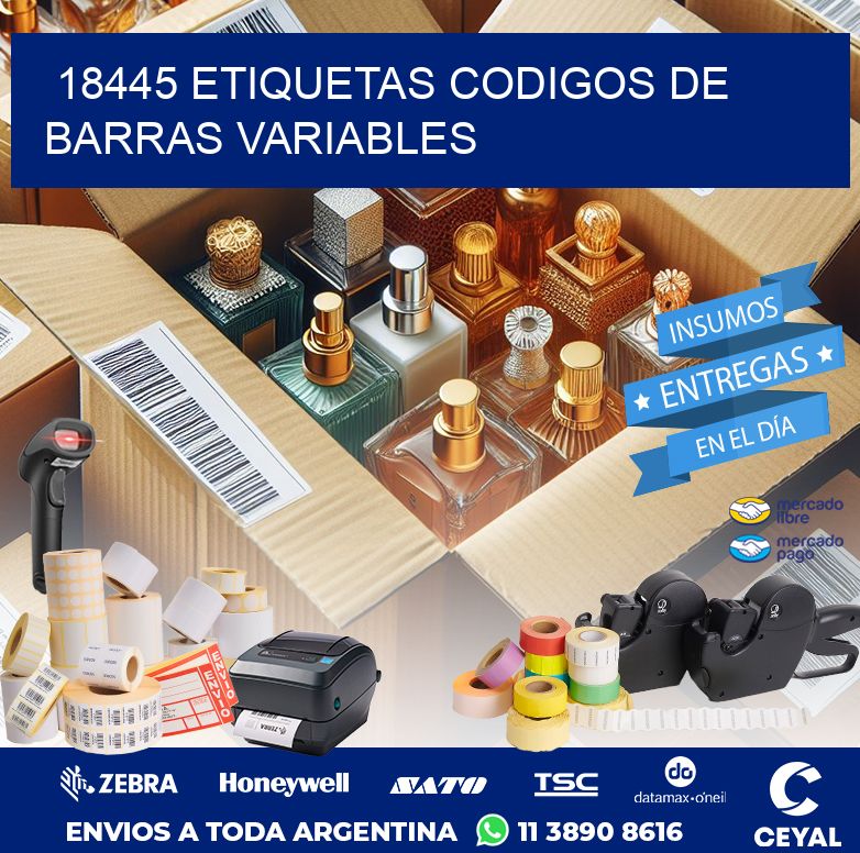 18445 ETIQUETAS CODIGOS DE BARRAS VARIABLES