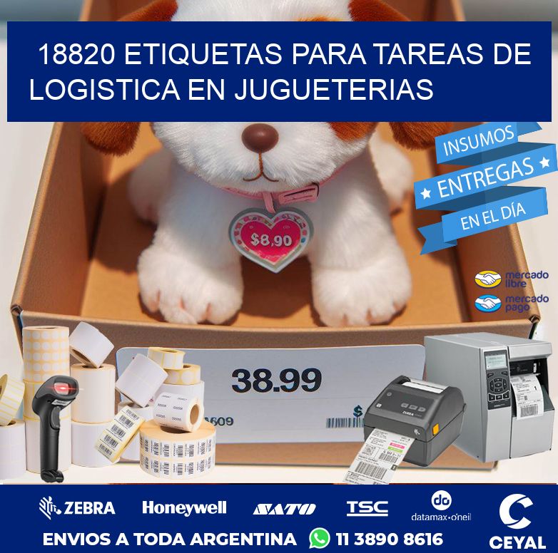 18820 ETIQUETAS PARA TAREAS DE LOGISTICA EN JUGUETERIAS