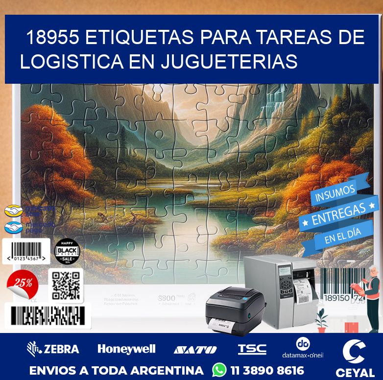 18955 ETIQUETAS PARA TAREAS DE LOGISTICA EN JUGUETERIAS