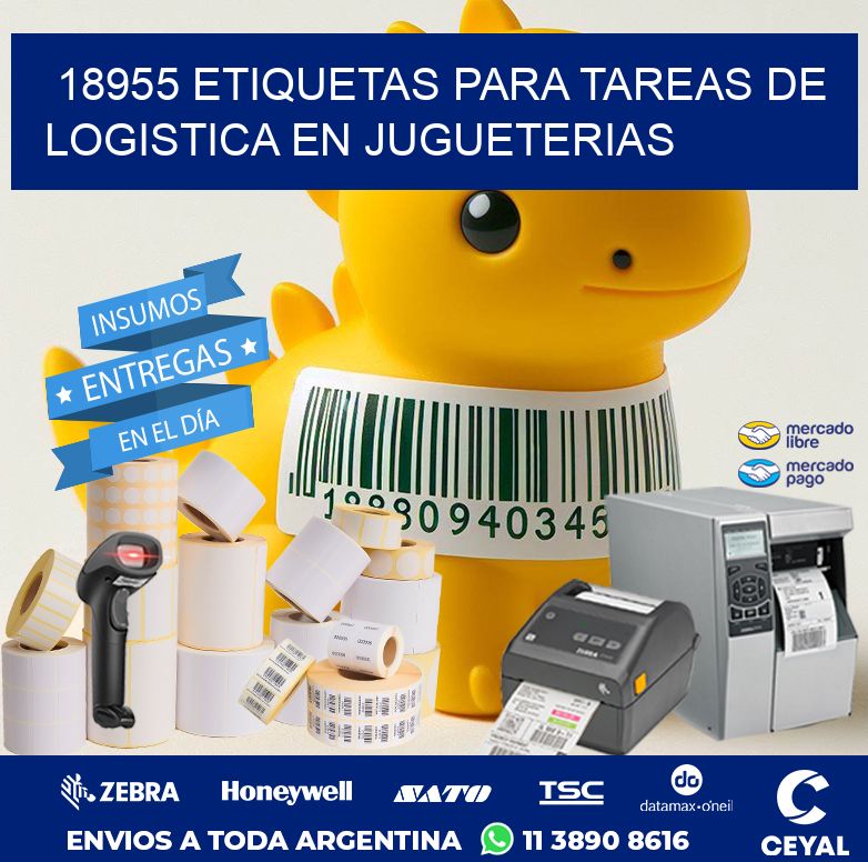 18955 ETIQUETAS PARA TAREAS DE LOGISTICA EN JUGUETERIAS
