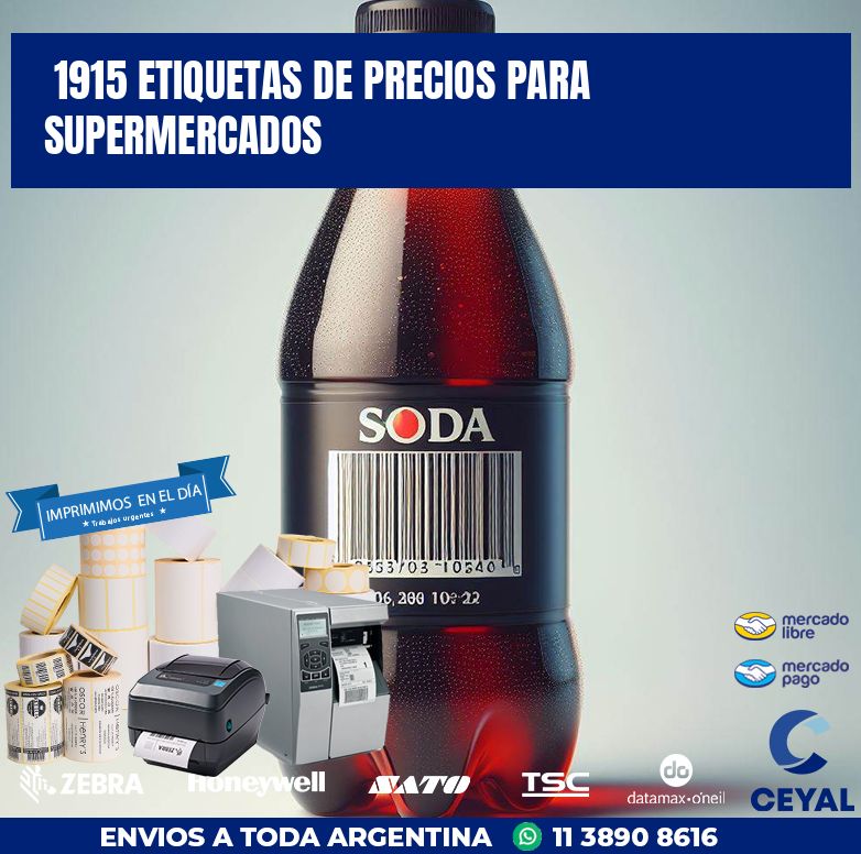 1915 ETIQUETAS DE PRECIOS PARA SUPERMERCADOS