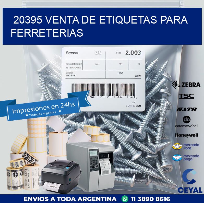 20395 VENTA DE ETIQUETAS PARA FERRETERIAS