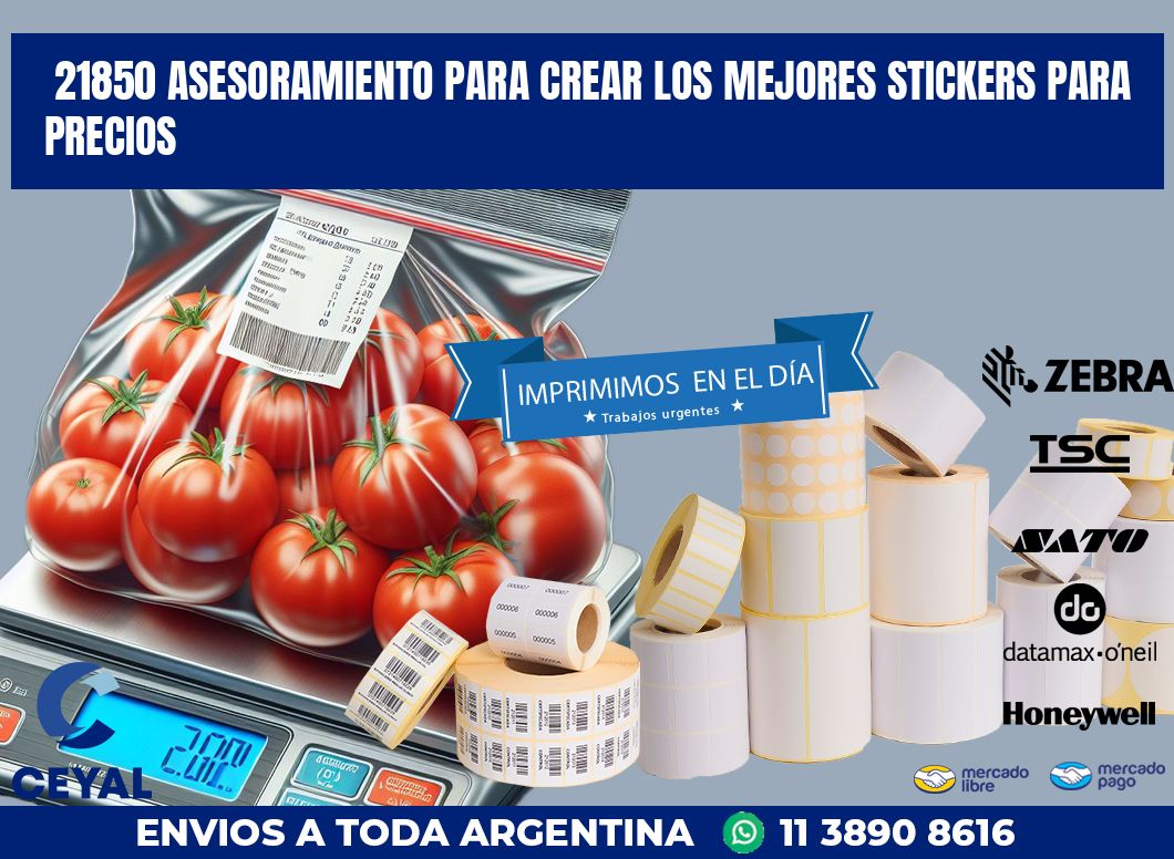 21850 ASESORAMIENTO PARA CREAR LOS MEJORES STICKERS PARA PRECIOS