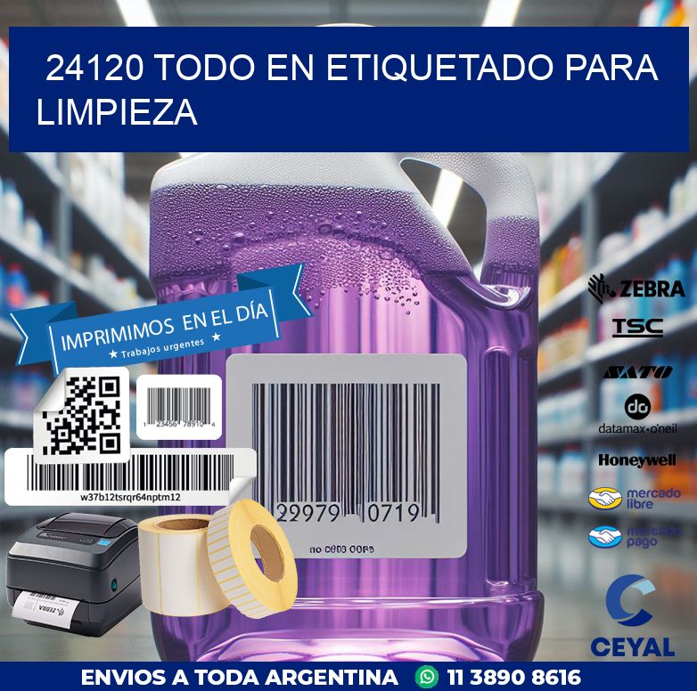 24120 TODO EN ETIQUETADO PARA LIMPIEZA