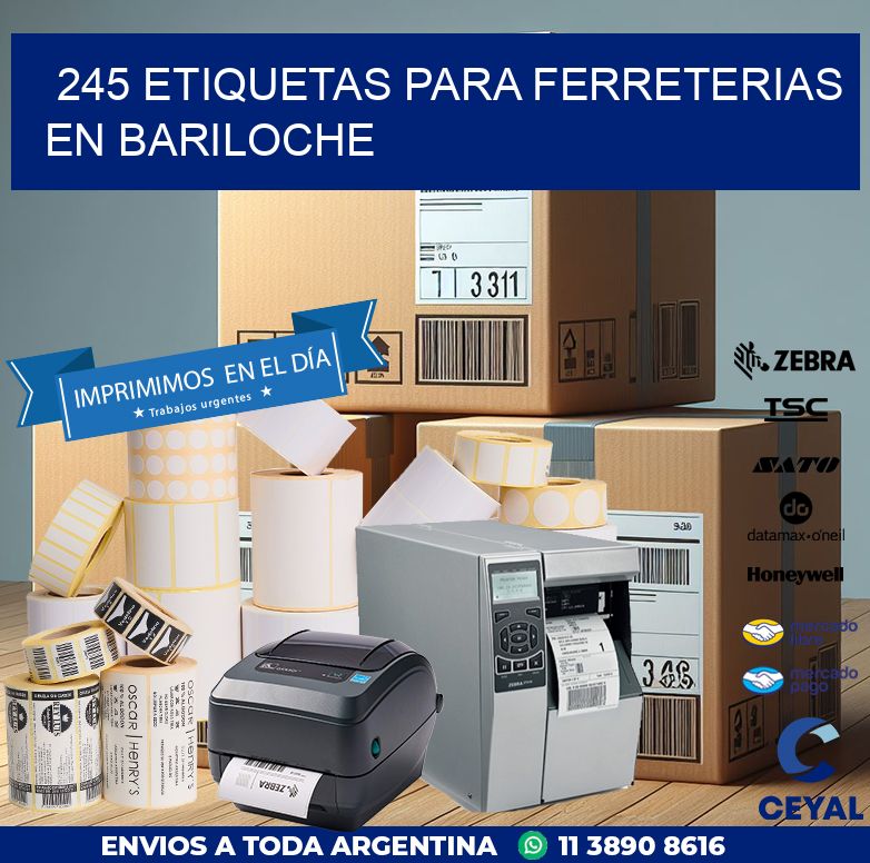 245 ETIQUETAS PARA FERRETERIAS EN BARILOCHE