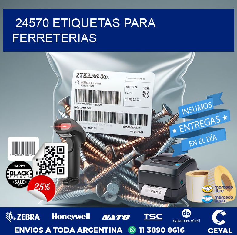 24570 ETIQUETAS PARA FERRETERIAS