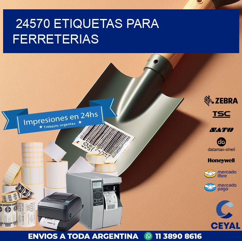 24570 ETIQUETAS PARA FERRETERIAS