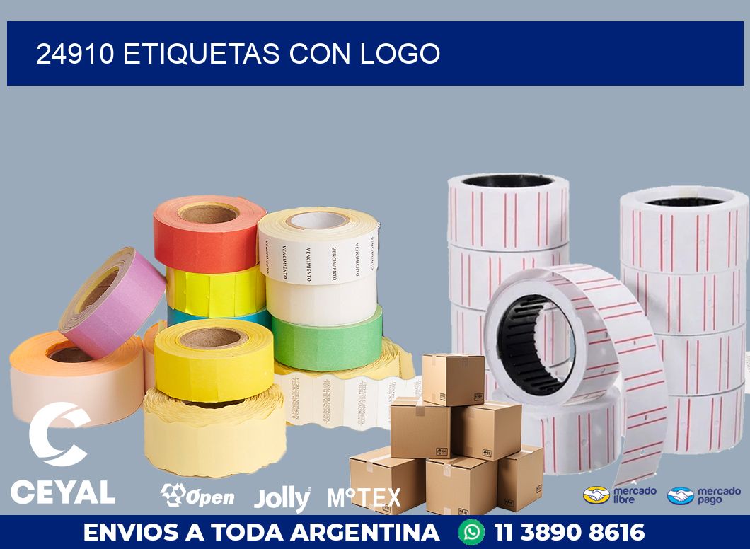24910 ETIQUETAS CON LOGO