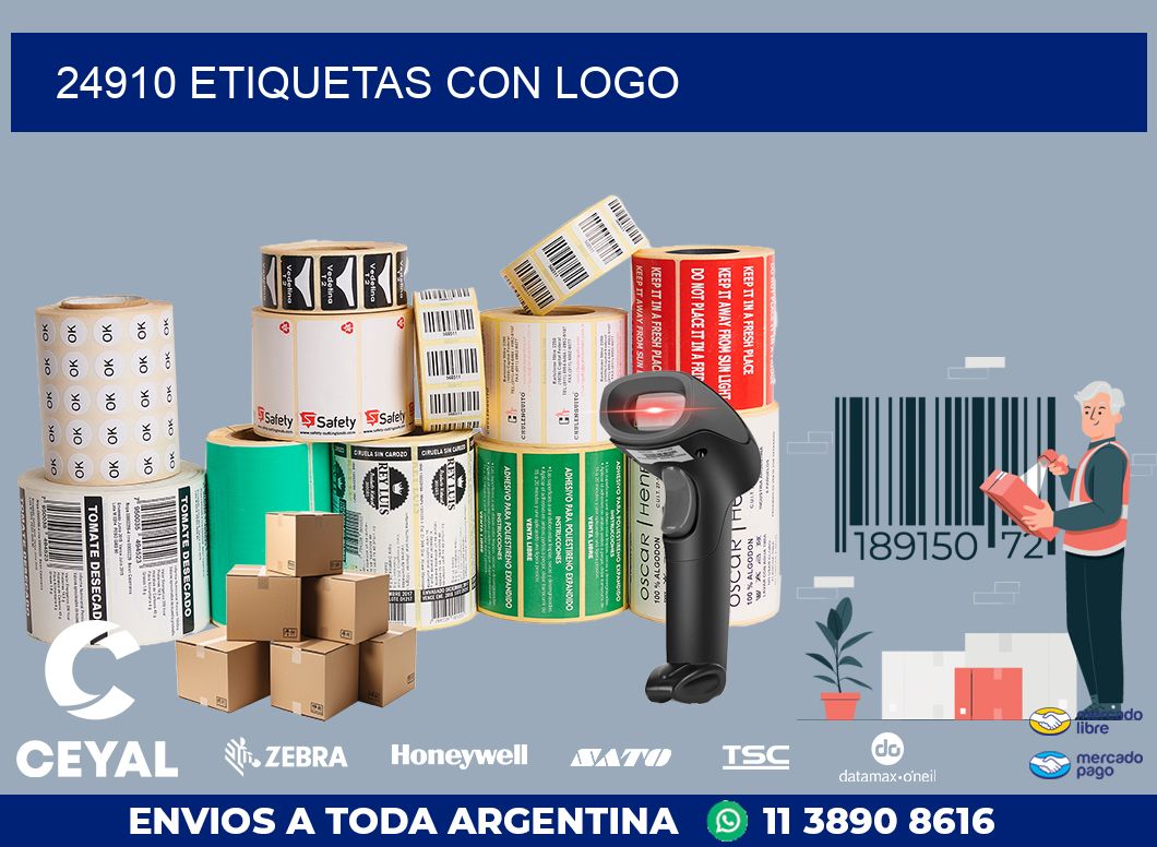 24910 ETIQUETAS CON LOGO
