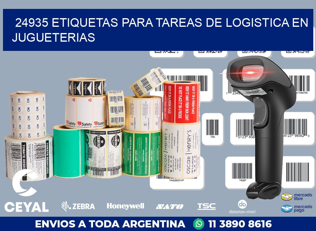 24935 ETIQUETAS PARA TAREAS DE LOGISTICA EN JUGUETERIAS