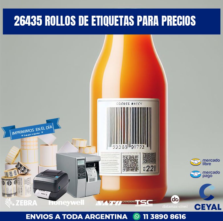 26435 ROLLOS DE ETIQUETAS PARA PRECIOS