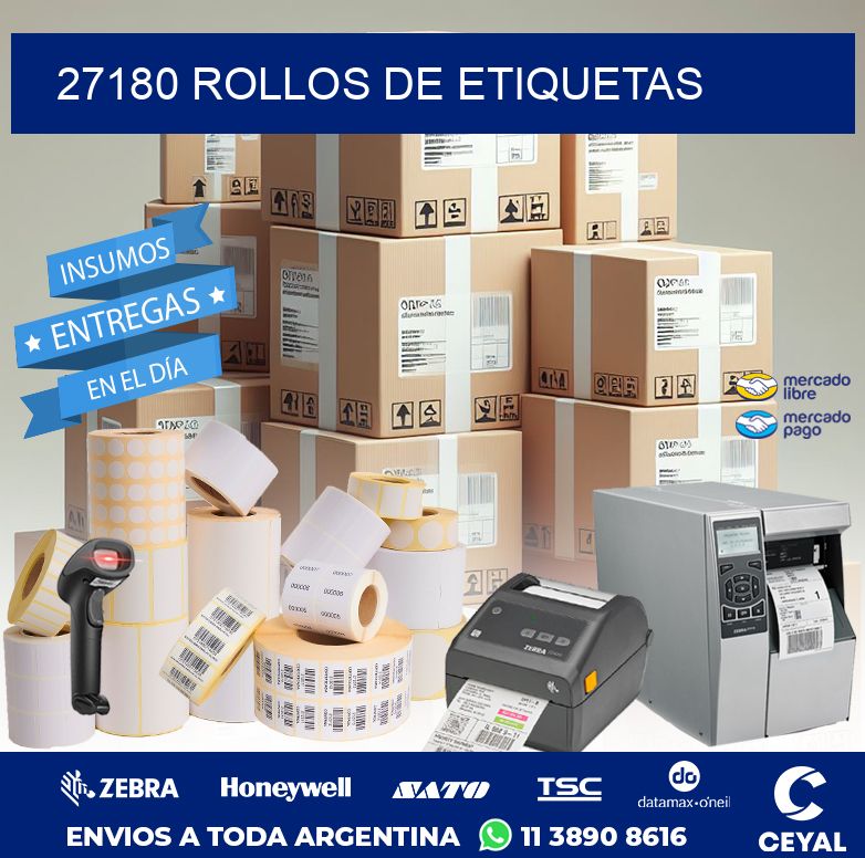 27180 ROLLOS DE ETIQUETAS